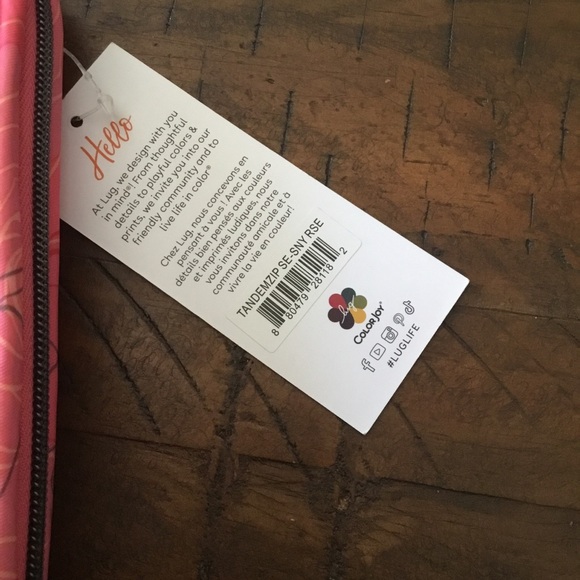 lug Limited Print Serenity Rose Tandem Wallet - Picture 7 of 11